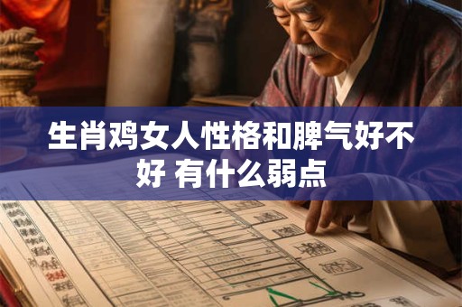 生肖鸡女人性格和脾气好不好 有什么弱点
