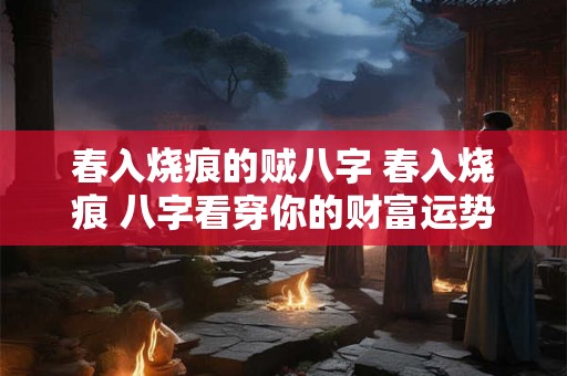 春入烧痕的贼八字 春入烧痕 八字看穿你的财富运势！