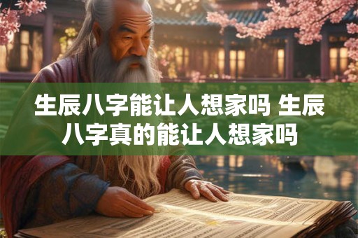 生辰八字能让人想家吗 生辰八字真的能让人想家吗