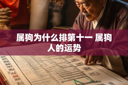 属狗为什么排第十一 属狗人的运势