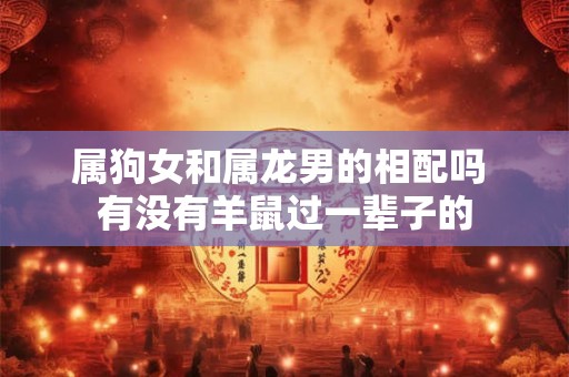 属狗女和属龙男的相配吗 有没有羊鼠过一辈子的