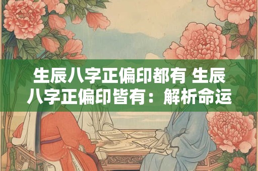 生辰八字正偏印都有 生辰八字正偏印皆有：解析命运之谜