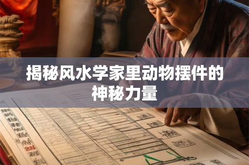 揭秘风水学家里动物摆件的神秘力量