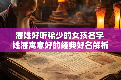 潘姓好听稀少的女孩名字 姓潘寓意好的经典好名解析