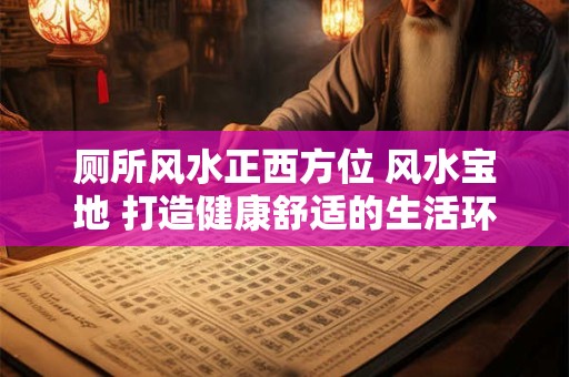 厕所风水正西方位 风水宝地 打造健康舒适的生活环境