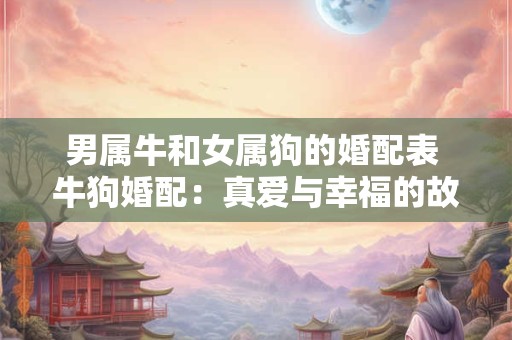 男属牛和女属狗的婚配表 牛狗婚配：真爱与幸福的故事