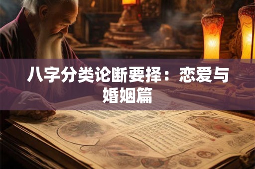 八字分类论断要择：恋爱与婚姻篇