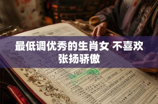 最低调优秀的生肖女 不喜欢张扬骄傲