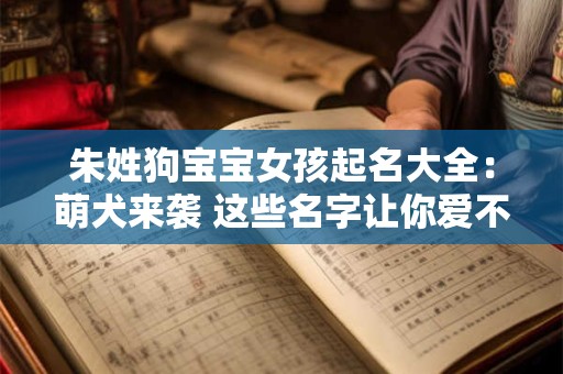 朱姓狗宝宝女孩起名大全：萌犬来袭 这些名字让你爱不释手！