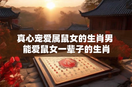 真心宠爱属鼠女的生肖男 能爱鼠女一辈子的生肖
