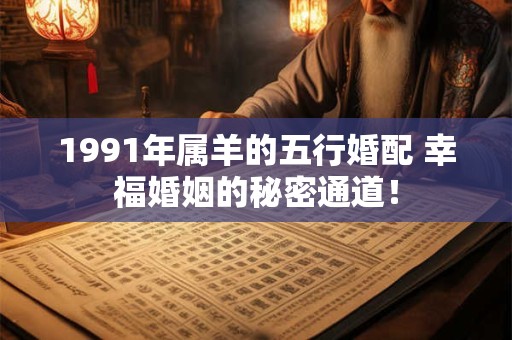 详细阅读:1991年属羊的五行婚配 幸福婚姻的秘密通道! 1991年属羊的五行婚配 幸福婚姻的秘密通道!