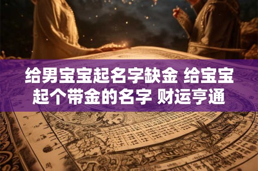 给男宝宝起名字缺金 给宝宝起个带金的名字 财运亨通！