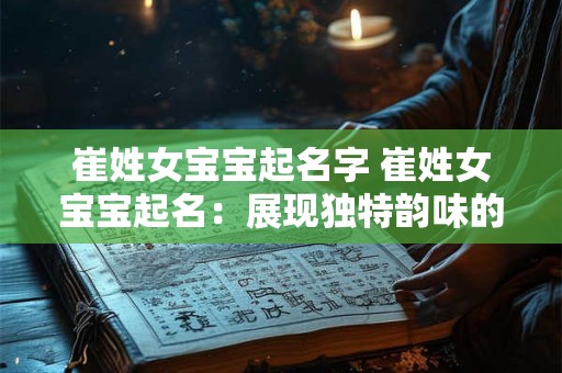 崔姓女宝宝起名字 崔姓女宝宝起名：展现独特韵味的名字之旅