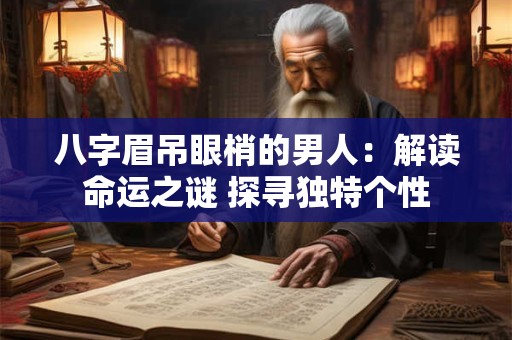 八字眉吊眼梢的男人：解读命运之谜 探寻独特个性