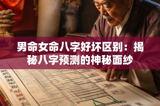 男命女命八字好坏区别：揭秘八字预测的神秘面纱