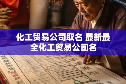 化工贸易公司取名 最新最全化工贸易公司名