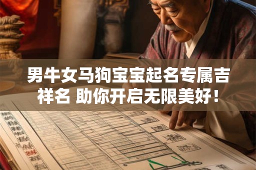 男牛女马狗宝宝起名专属吉祥名 助你开启无限美好！