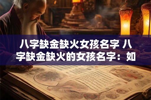 八字缺金缺火女孩名字 八字缺金缺火的女孩名字：如何起名