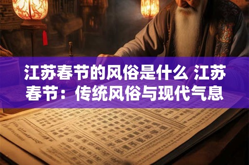 江苏春节的风俗是什么 江苏春节：传统风俗与现代气息的交融