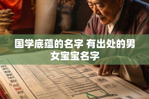 国学底蕴的名字 有出处的男女宝宝名字