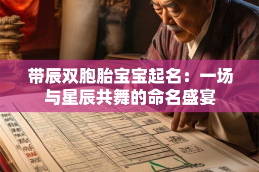 带辰双胞胎宝宝起名：一场与星辰共舞的命名盛宴