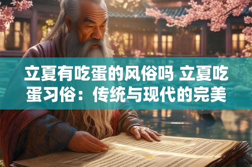 立夏有吃蛋的风俗吗 立夏吃蛋习俗：传统与现代的完美融合
