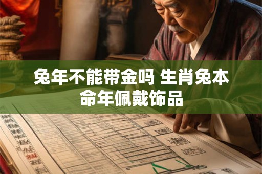 兔年不能带金吗 生肖兔本命年佩戴饰品