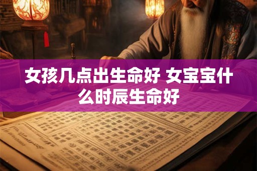 女孩几点出生命好 女宝宝什么时辰生命好