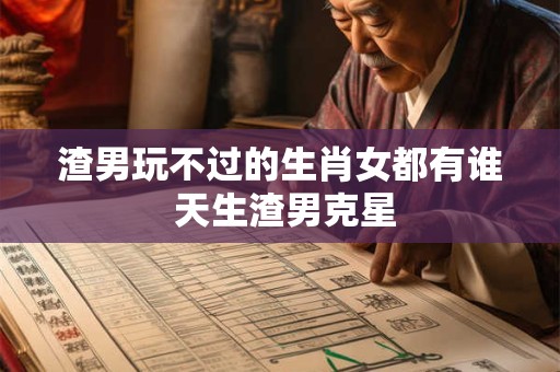 渣男玩不过的生肖女都有谁 天生渣男克星