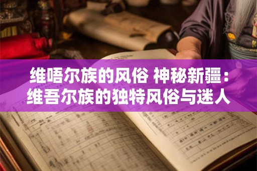 详细阅读:维唔尔族的风俗 神秘新疆:维吾尔族的独特风俗与迷人文化 维唔尔族的风俗 神秘新疆:维吾尔族的独特风俗与迷人文化