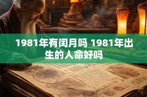 1981年有闰月吗 1981年出生的人命好吗