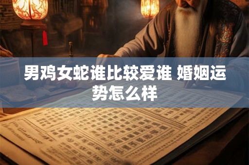 男鸡女蛇谁比较爱谁 婚姻运势怎么样
