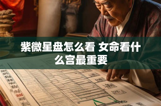 紫微星盘怎么看 女命看什么宫最重要