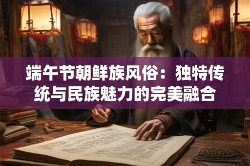 详细阅读:端午节朝鲜族风俗:独特传统与民族魅力的完美融合 端午节朝鲜族风俗:独特传统与民族魅力的完美融合