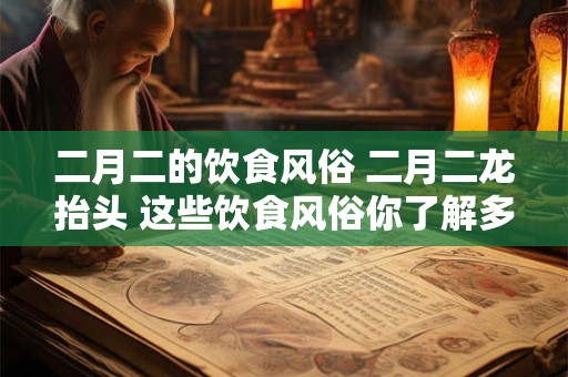 二月二的饮食风俗 二月二龙抬头 这些饮食风俗你了解多少