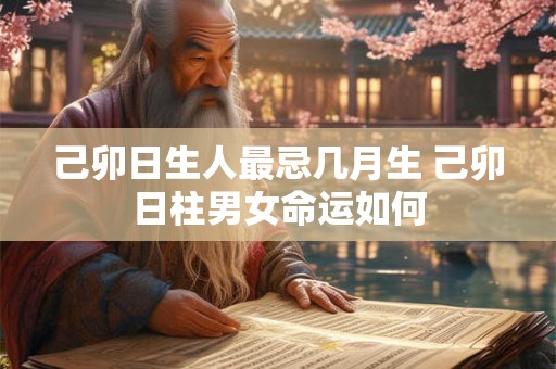 己卯日生人最忌几月生 己卯日柱男女命运如何