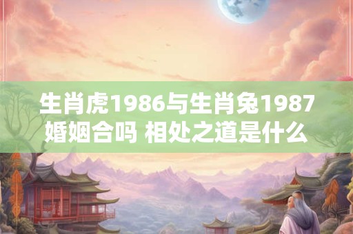 生肖虎1986与生肖兔1987婚姻合吗 相处之道是什么