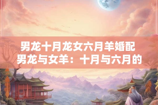 男龙十月龙女六月羊婚配 男龙与女羊：十月与六月的浪漫相遇