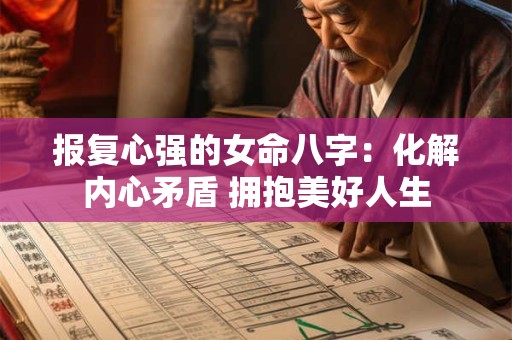 报复心强的女命八字：化解内心矛盾 拥抱美好人生