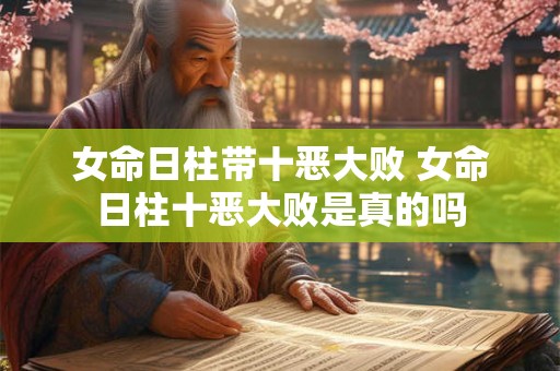 女命日柱带十恶大败 女命日柱十恶大败是真的吗
