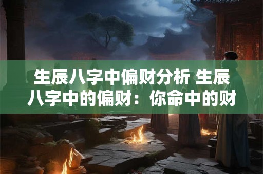 生辰八字中偏财分析 生辰八字中的偏财：你命中的财富密码