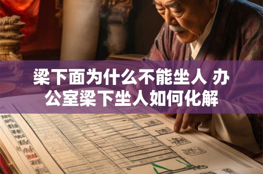 梁下面为什么不能坐人 办公室梁下坐人如何化解