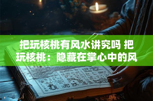 把玩核桃有风水讲究吗 把玩核桃：隐藏在掌心中的风水智慧