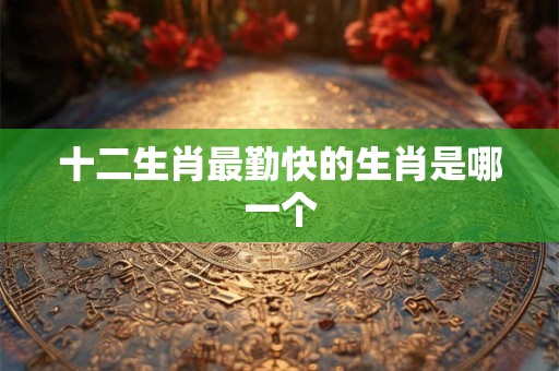 十二生肖最勤快的生肖是哪一个