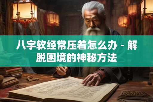 八字软经常压着怎么办 - 解脱困境的神秘方法