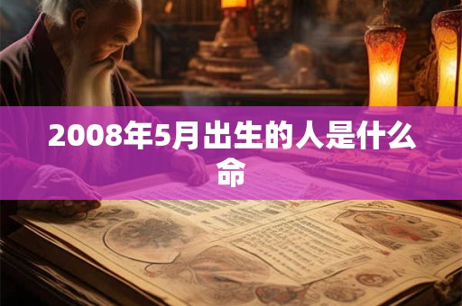 2008年5月出生的人是什么命