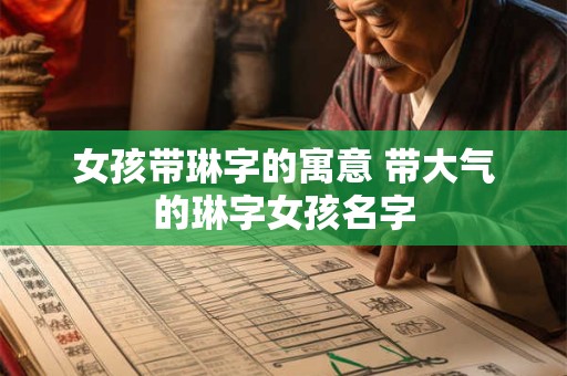 女孩带琳字的寓意 带大气的琳字女孩名字