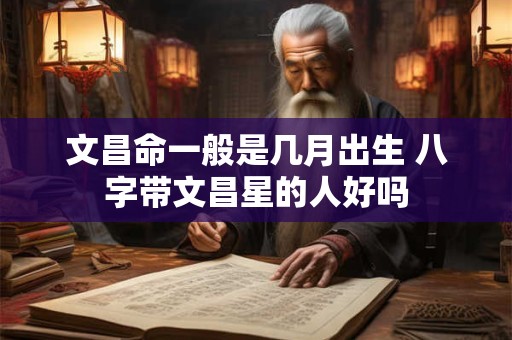 文昌命一般是几月出生 八字带文昌星的人好吗