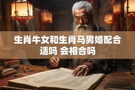 生肖牛女和生肖马男婚配合适吗 会相合吗