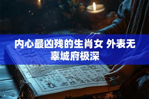 内心最凶残的生肖女 外表无辜城府极深